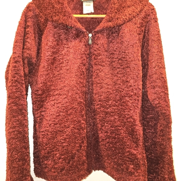 Patagonia Synchilla Burgundy Zip Sweater Womens L - Picture 1 of 5